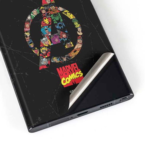 Marvel Classic Comics Avengers Logo Galaxy Skins